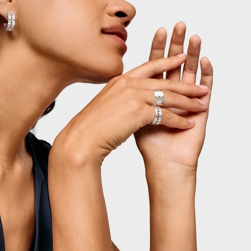 Silver Open ring TOUS Sweet 40s