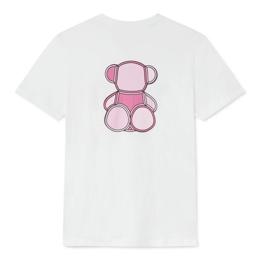 T-shirt de manga curta rosa TOUS Bear Faceted L
