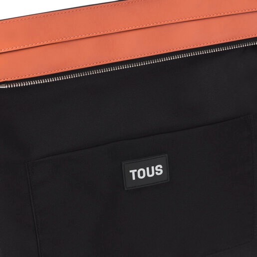 حقيبة تسوق كبيرة من الجلد باللون البرتقالي من تشكيلة TOUS Candy