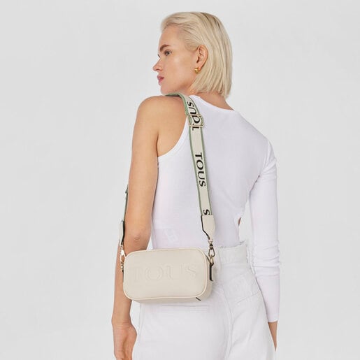 Beige TOUS La Rue Crossbody Reporter Bag