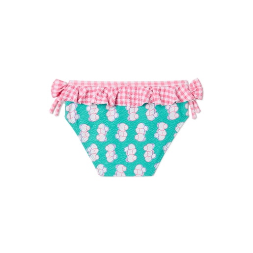 Girls bikini bottoms in Chic green