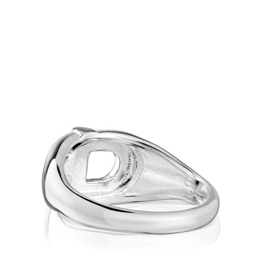 خاتم منقوش من الفضة من تشكيلة TOUS MANIFESTO