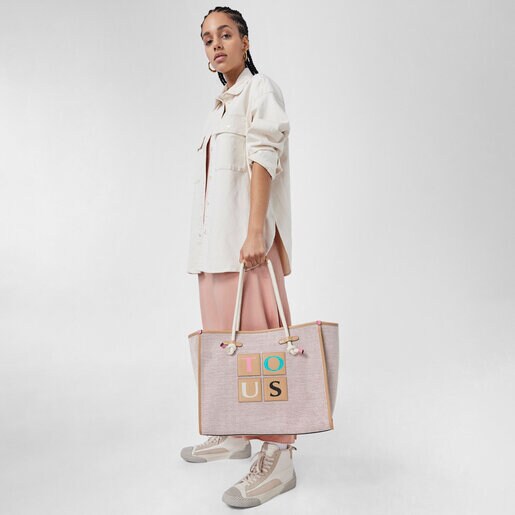 תיק סל TOUS Yummy גדול ורוד