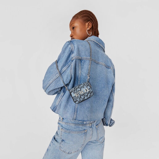 Monedero colgante azul TOUS Kaos Mini Evolution