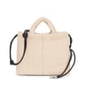 Mittelgroße One-Shoulder-Tasche TOUS Cloud aus Leder in Beige