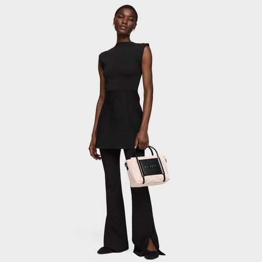 Medium nude colored Empire Soft City bag