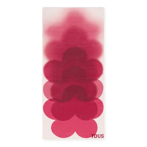 Foulard fuchsia TOUS Blurry Flower