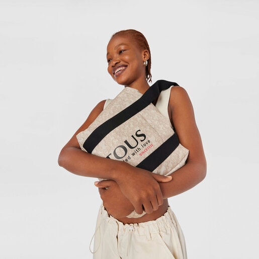 תיק סל Kaos Mini Evolution בגודל קטן מניילון בצבע בז'