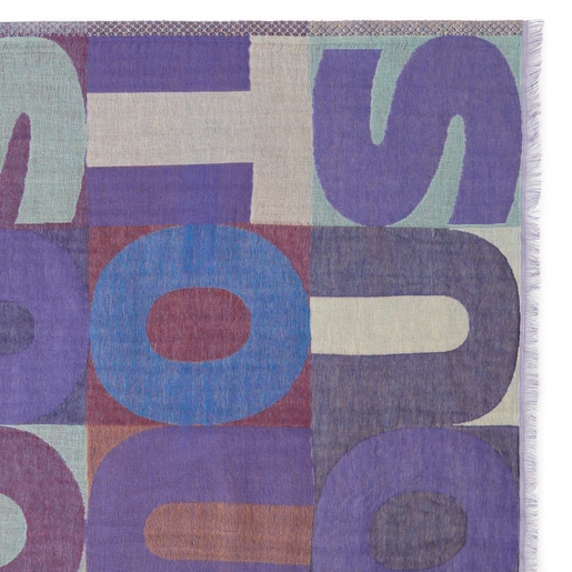 Blue jacquard TOUS Mimic Foulard