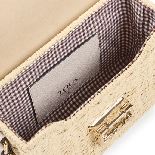 Bandolera de rafia beige TOUS Legacy Summer
