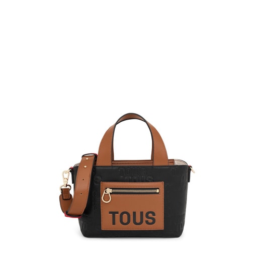 Small black and brown Tote bag TOUS Nanda