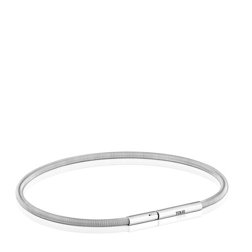 Mesh Tube steel Bracelet 17 cm