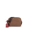 Small brown Leather Leissa Crossbody bag
