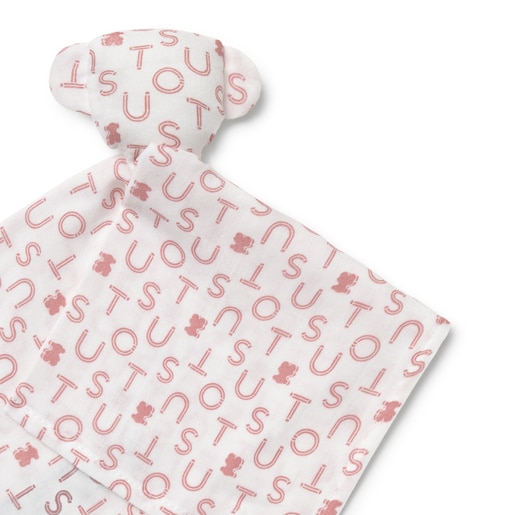 Baby comforter in Soft pink