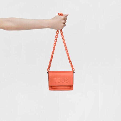 オレンジカラーのミニ・クロスボディバッグ TOUS La Rue New Audree