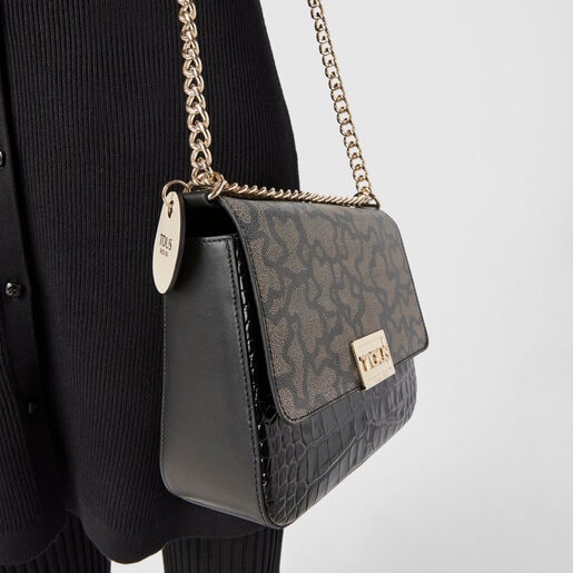 Средняя черная и разноцветная сумка-кроссбоди Kaos Legacy