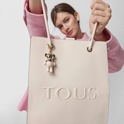 Large beige TOUS Pop Shopping bag
