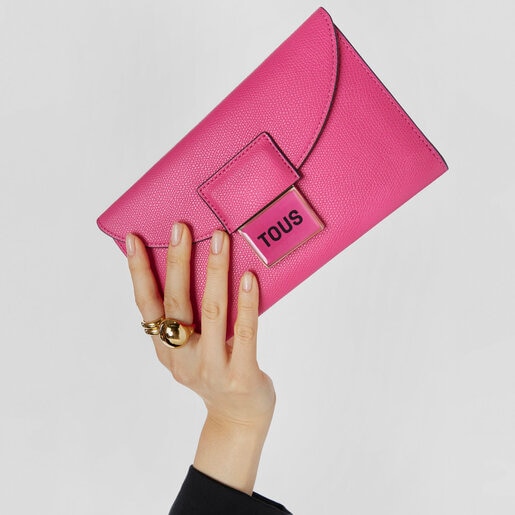 Fuchsia-colored TOUS Sylvia Flap Wallet