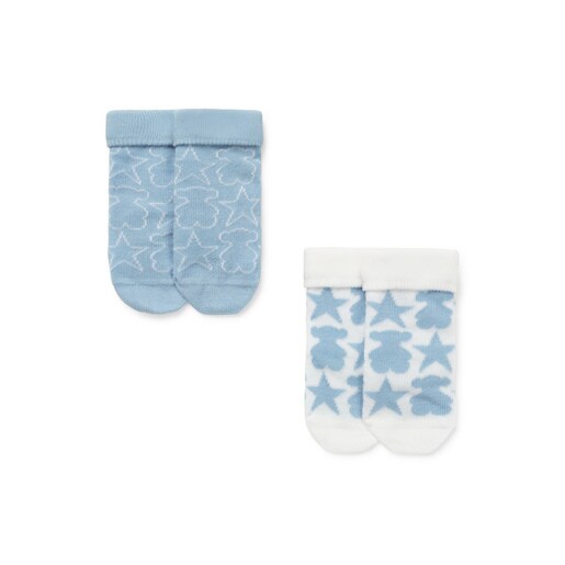 Pack 2 de pares de calcetines Socks Azul Celeste