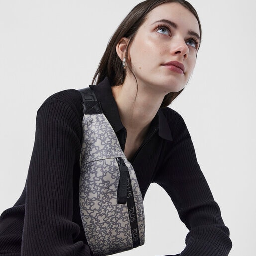 Бежевo-серая сумка на поясе Kaos Mini Sport