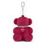 Burgundy Key ring Bold Bear Velvet