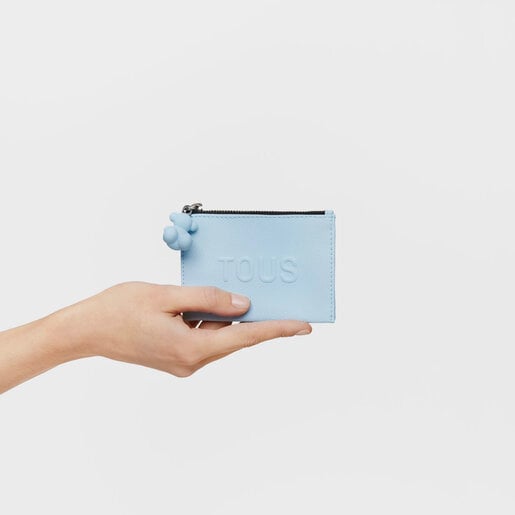 Porte-monnaie/porte-cartes bleu clair TOUS La Rue New