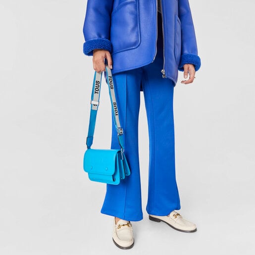 תיק צד TOUS La Rue Audree קטן בצבע כחול