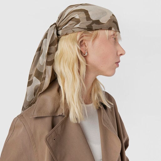 Foulard Kaos Mini Evolution en modal beige