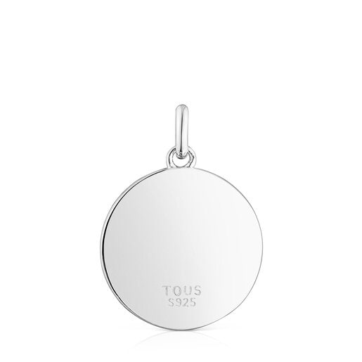 Silver moon and stars Medallion Efecttous | TOUS