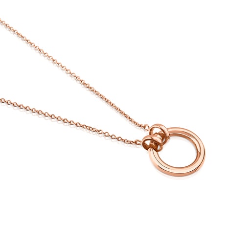 TOUS Rose Vermeil Silver TOUS Hold Necklace 1,6cm. | Plaza Las Americas