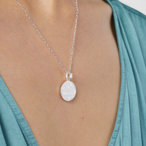 TOUS Silver Good Vibes Mama Bracelet - Necklace Set