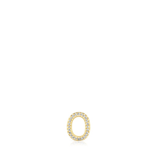 TOUS Hav ring in gold with circle of diamonds | TOUS