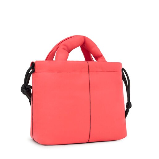 Medium coral-colored leather TOUS Cloud One-shoulder bag