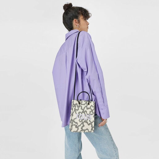 Beige Kaos Pix Pop Minibag