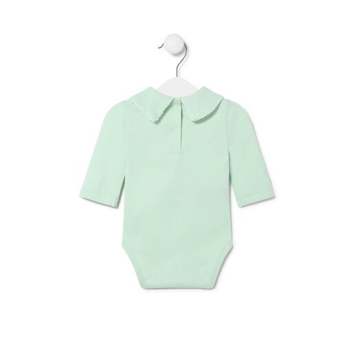 Baby bodysuit in plain mist