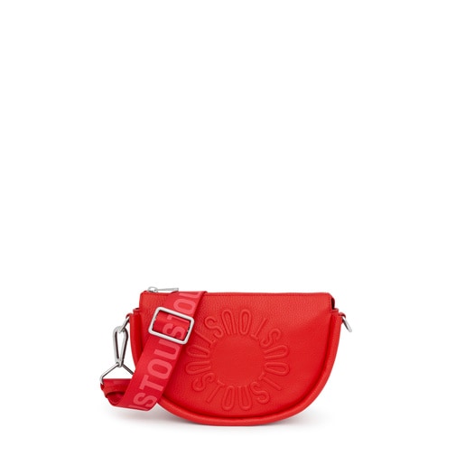 Medium red leather Crossbody bag TOUS Miranda