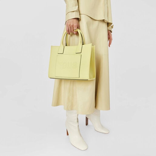 Medium yellow TOUS La Rue Amaya Shopping bag | TOUS