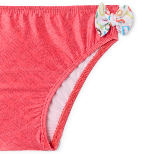 Bikini de menina Logótipo cor-de-rosa