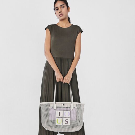 Beige TOUS Net Tote bag