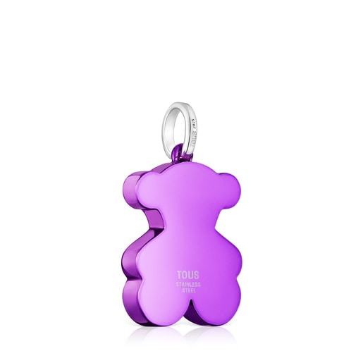 Medium lilac-colored steel bear Pendant Sweet Dolls