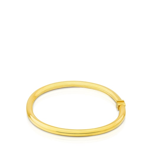 Pulsera con baño de oro 18 kt sobre plata 0,6 cm Warm