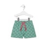 Boys Bold Bear Bermudas in Casual green