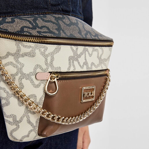 Riñonera beige Kaos Legacy