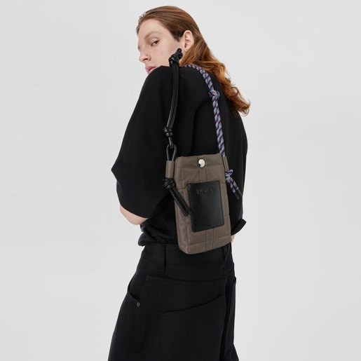 Mini bolso caqui TOUS Empire Padded