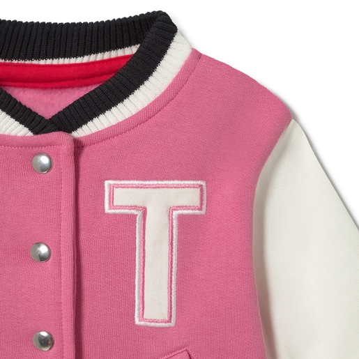 Varsity jacket in Casual pink