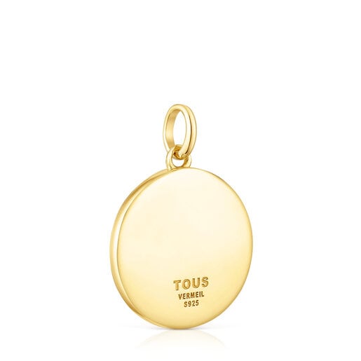 Silver vermeil moon and stars Medallion Efecttous | TOUS