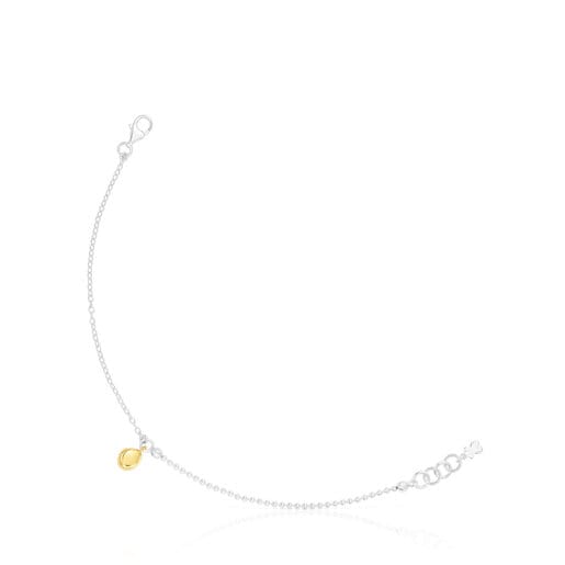 Two-tone TOUS Joy Bits bracelet with pendant