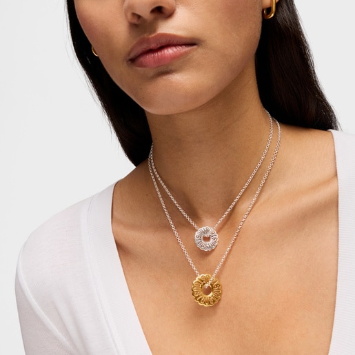 Short two-tone necklace Miranda