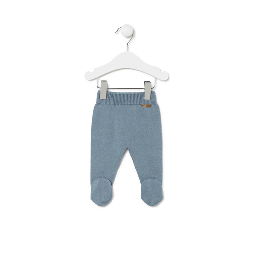 Conjunto de punto de bebé Tricot azul