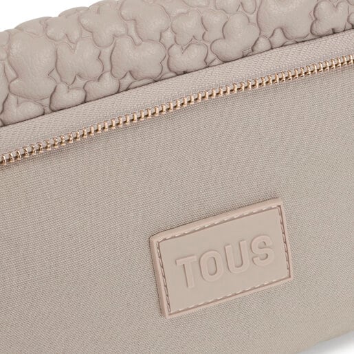 Small taupe Crossbody bag TOUS Jane Puffy Bear